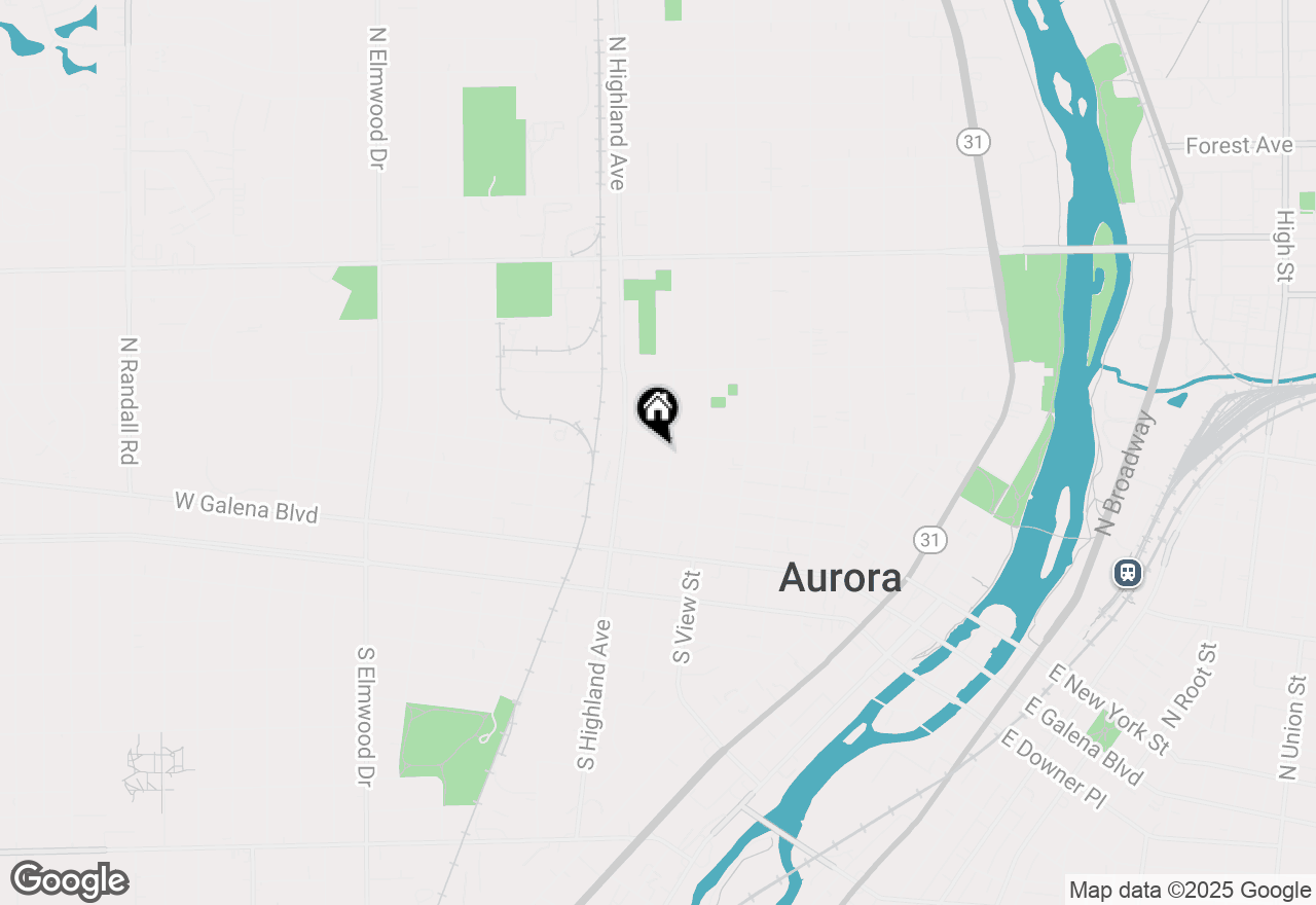 Map of 541 Charles Street, Aurora, IL 60506
