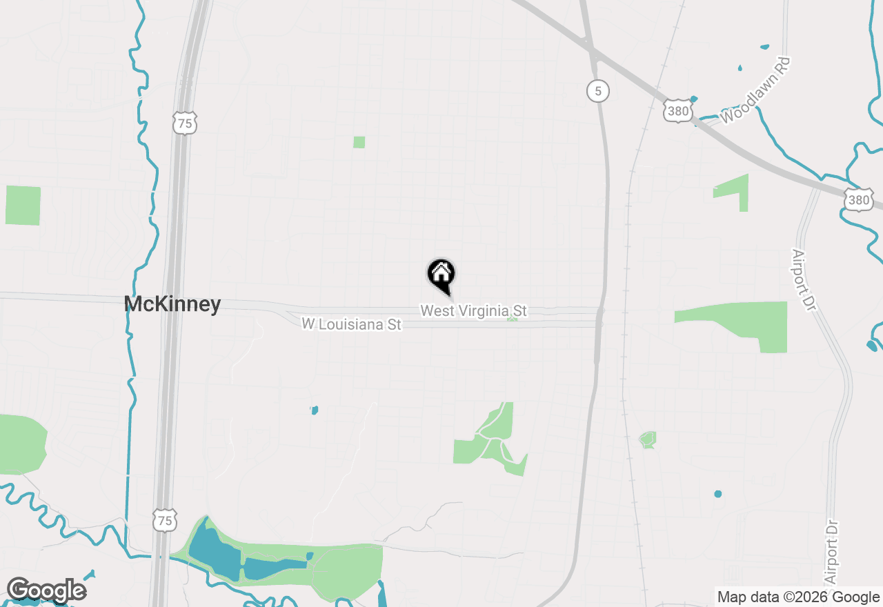 Map of 616 W Virginia Street, Mckinney, TX 75069