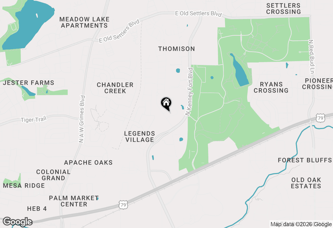 Map of 2809 Moyer Ln, Round Rock, TX 78665