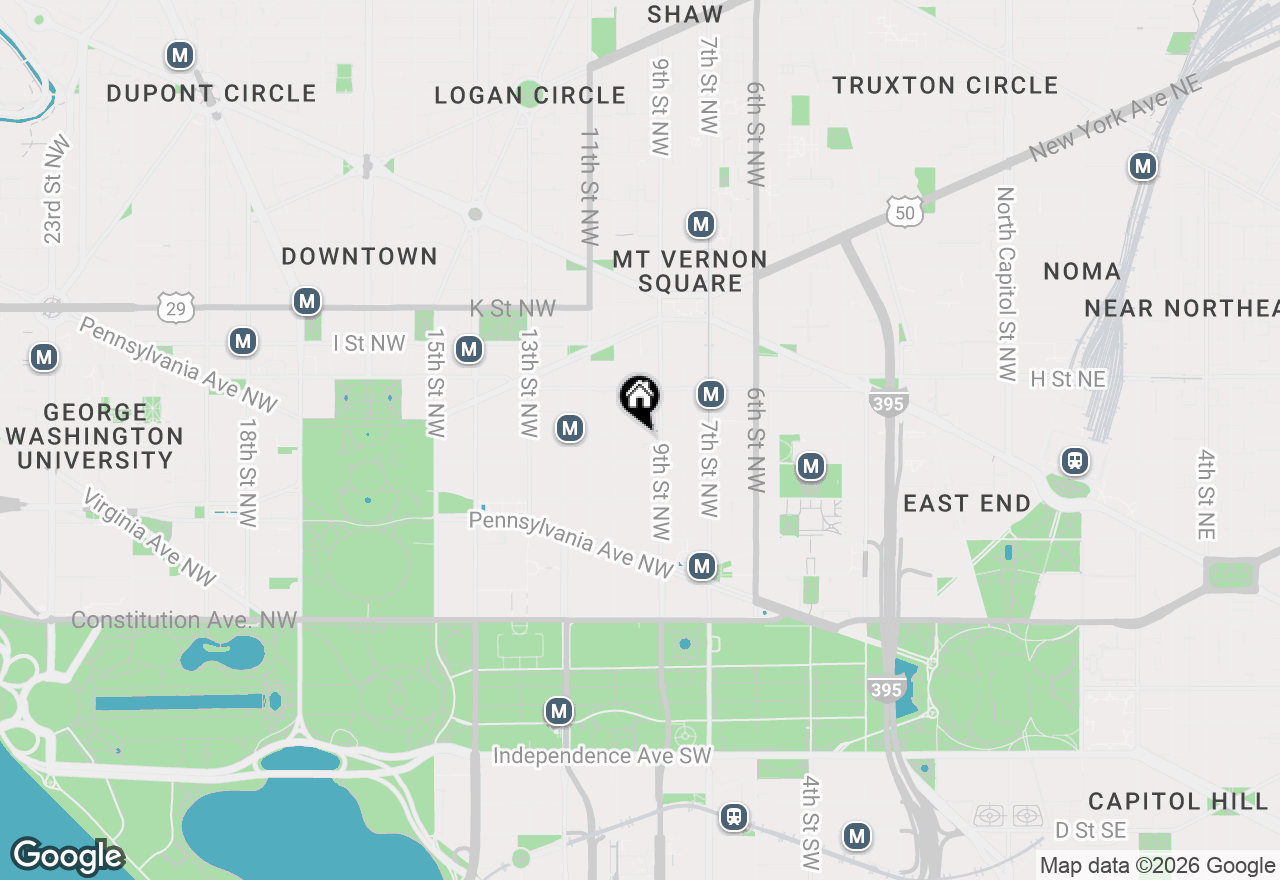 Map of 916 G Street Nw #805, Washington, DC 20001