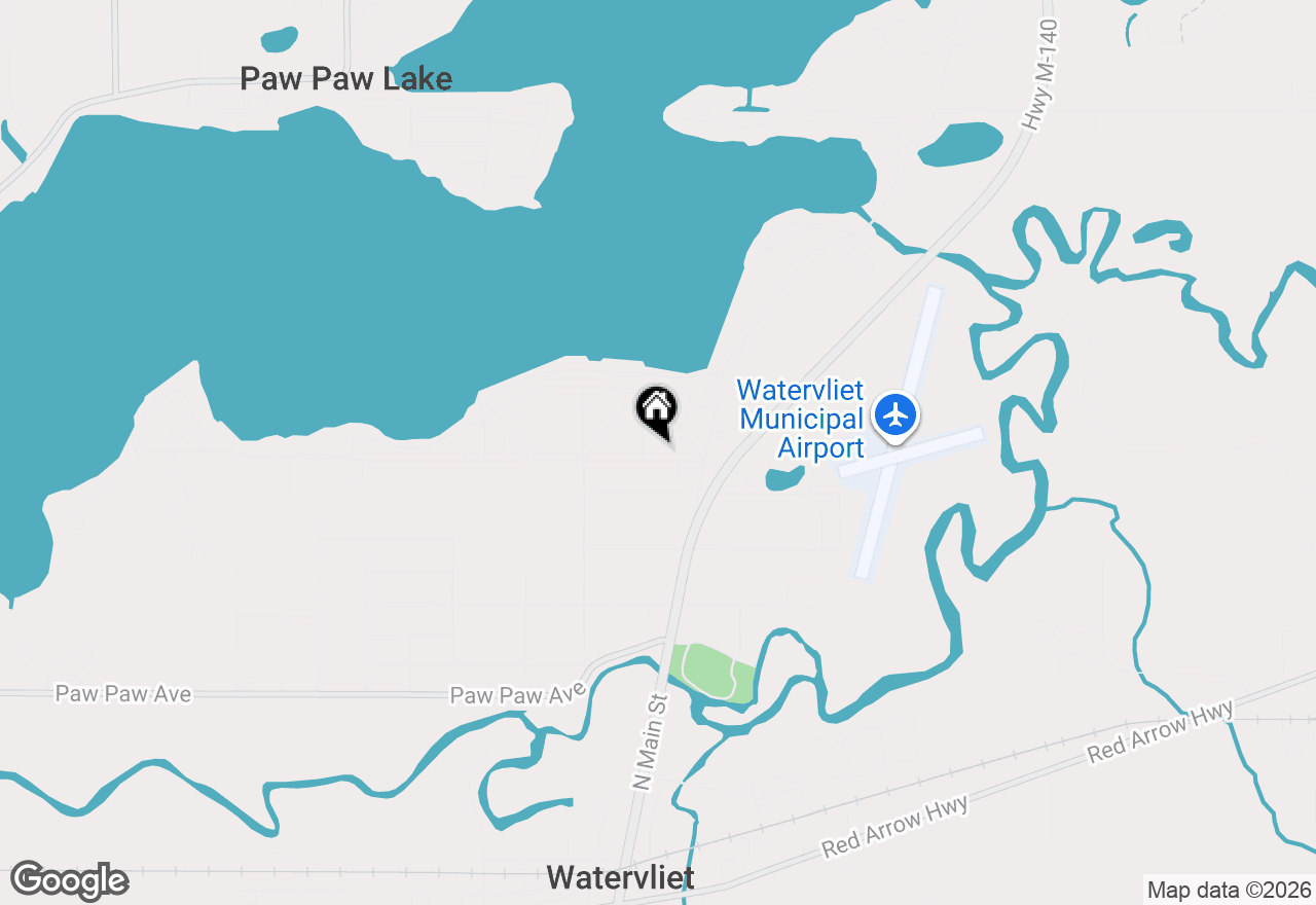 Map of 8223 Forest Beach Road, Watervliet, MI 49098