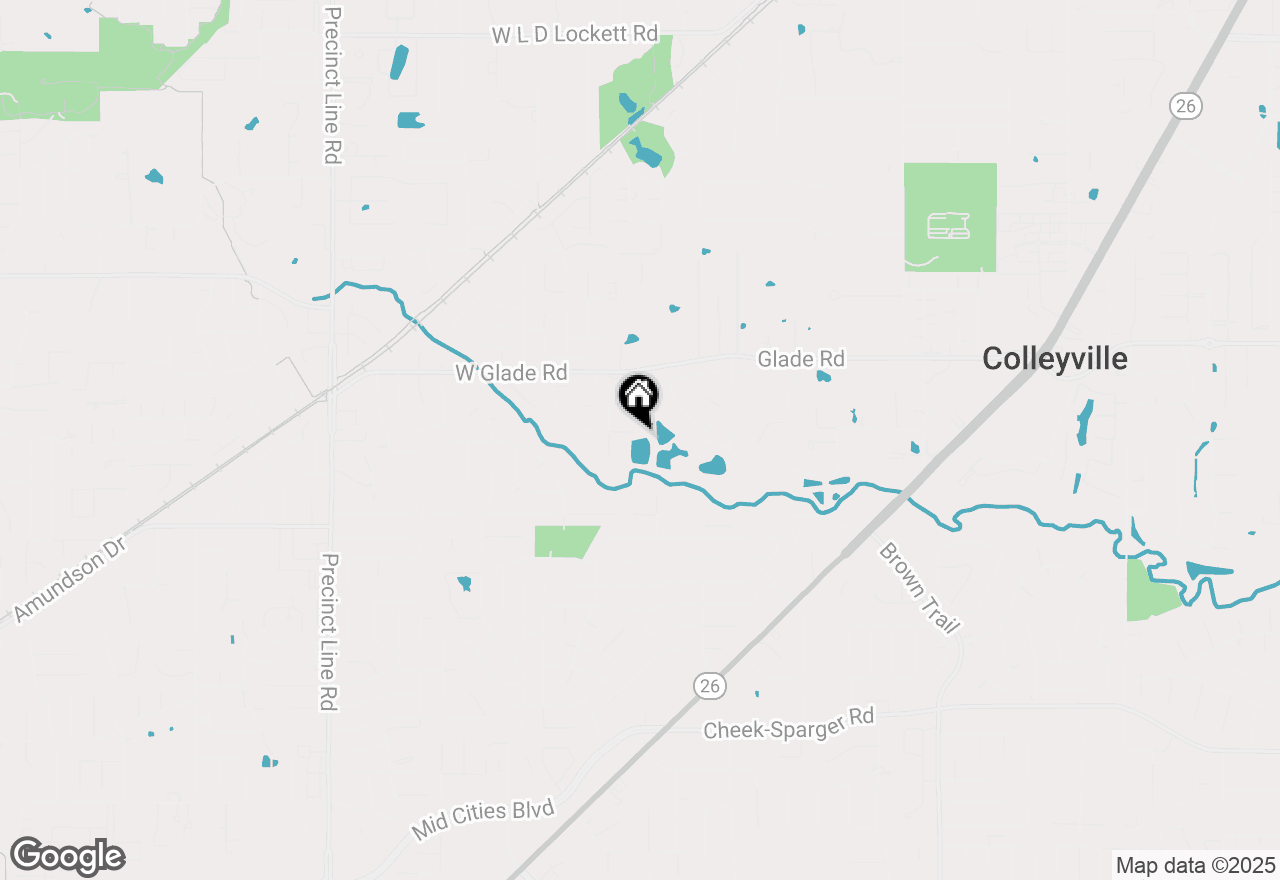 Map of 3103 River Bend Drive, Colleyville, TX 76054