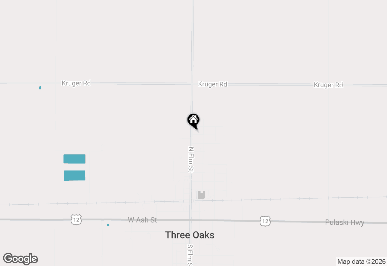 Map of 702 N Elm Street, Three Oaks, MI 49128