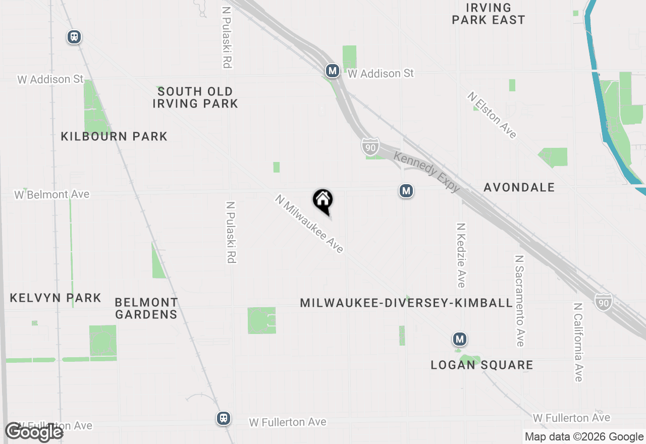 Map of 3653 W Barry Avenue #1E, Chicago, IL 60618