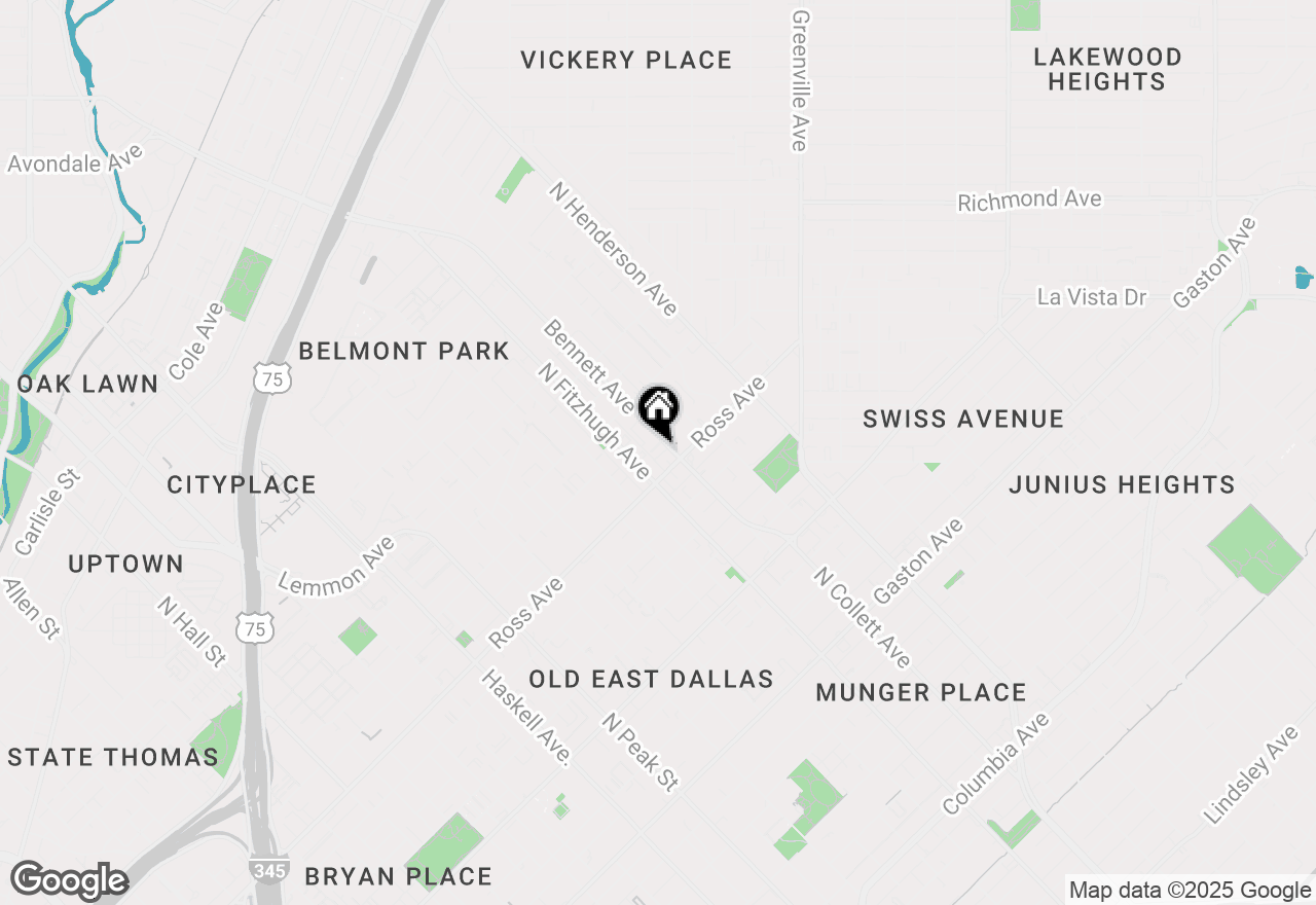 Map of 1715 Bennett Avenue #105, Dallas, TX 75206