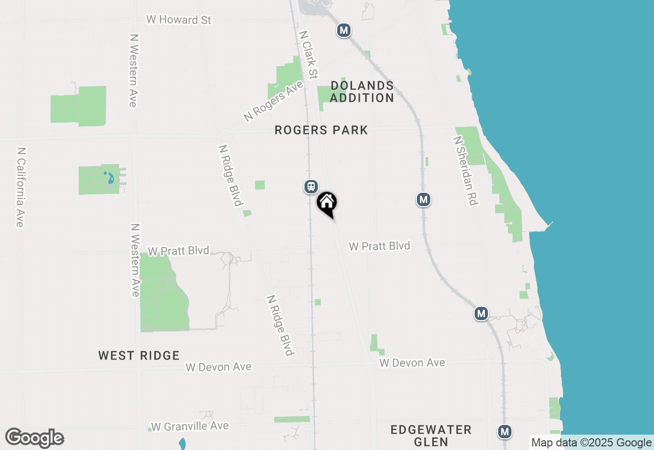 Map of 1716 W Farwell Avenue #2, Chicago, IL 60626