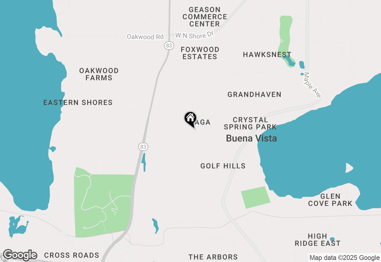 Map of N25W30832 Overlook Ct, Pewaukee, WI 53072