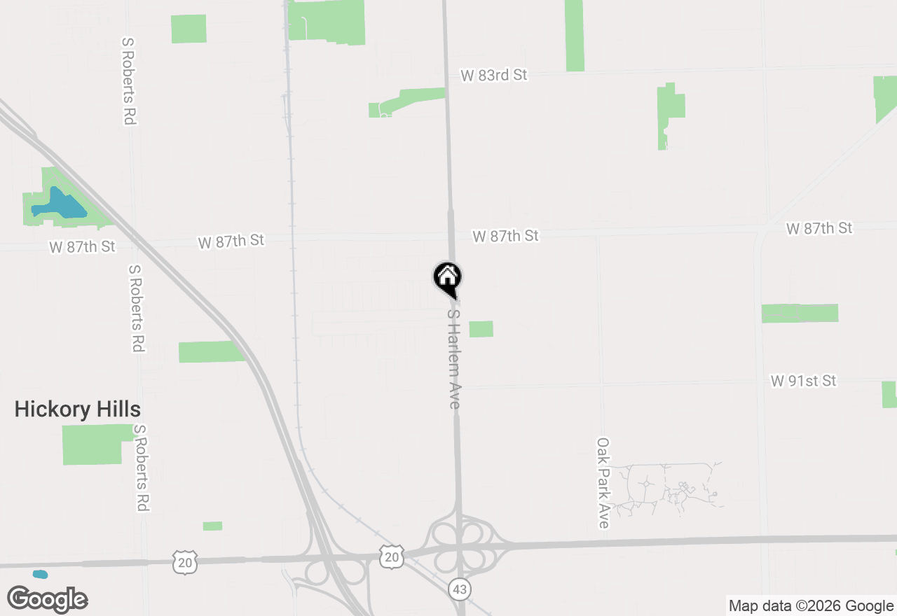 Map of 8800 S Harlem Avenue #1507, Bridgeview, IL 60455
