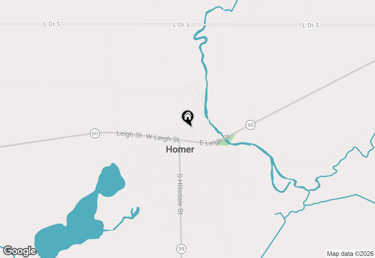 Map of 114 W Sprague Street, Homer, MI 49245