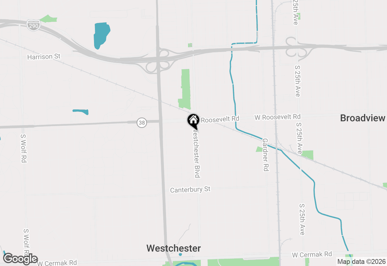 Map of 1244 Westchester Boulevard, Westchester, IL 60154