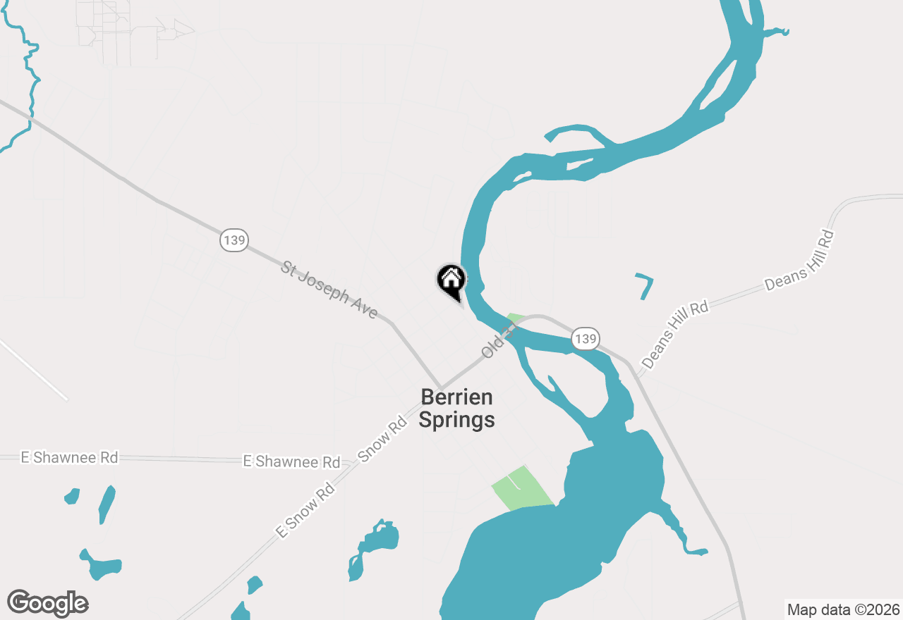 Map of 315 N Bluff Street, Berrien Springs, MI 49103