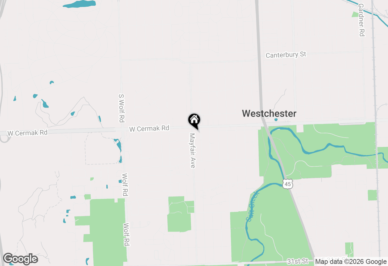 Map of 2213 Mayfair Avenue, Westchester, IL 60154