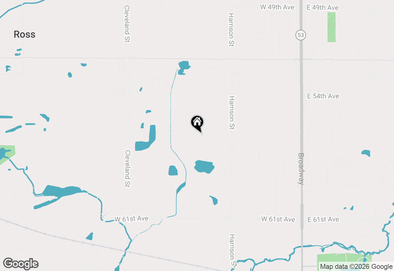 Map of 1241 W 56th Avenue, Merrillville, IN 46410