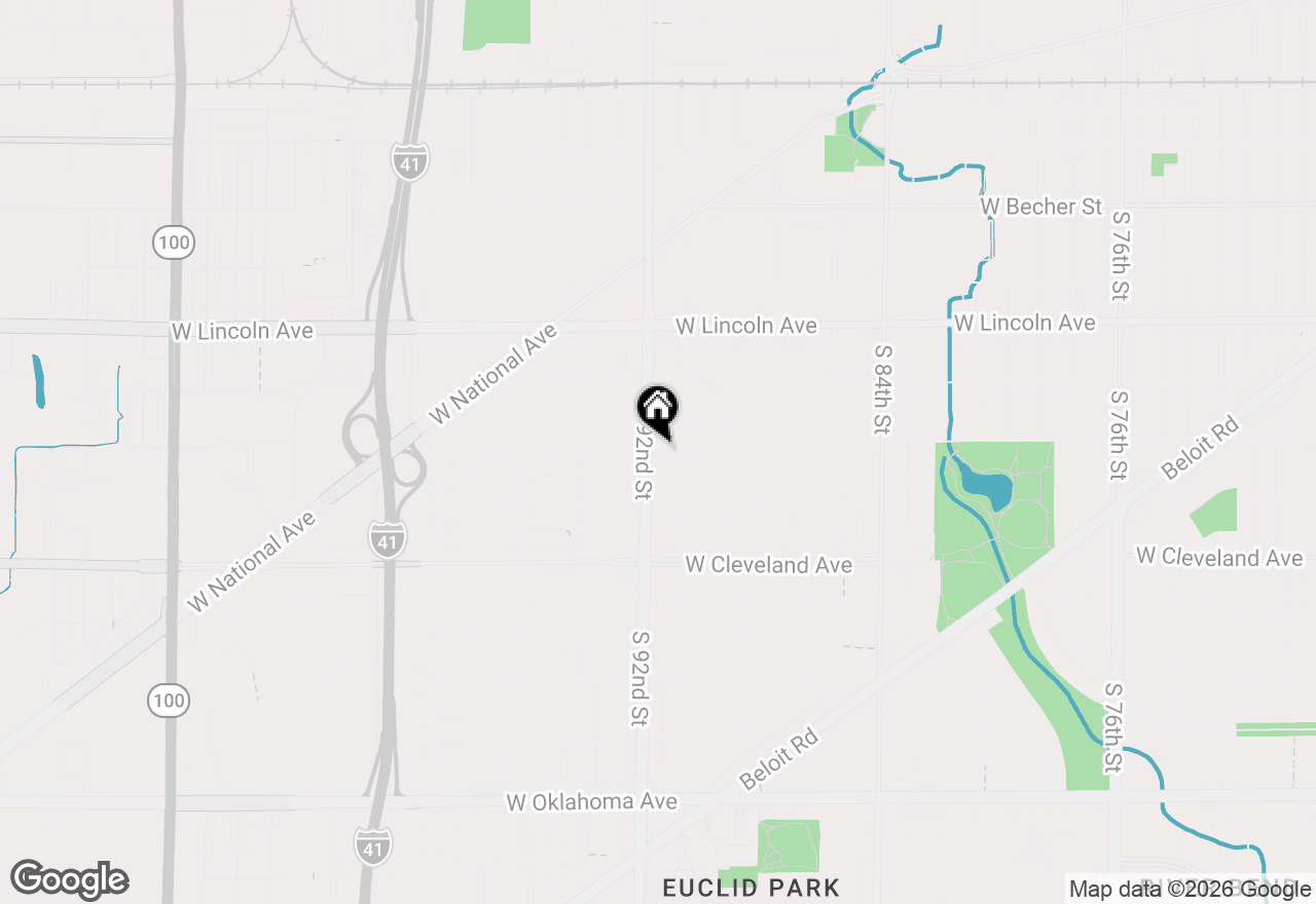 Map of 2470 S 92nd St #2472, West Allis, WI 53227