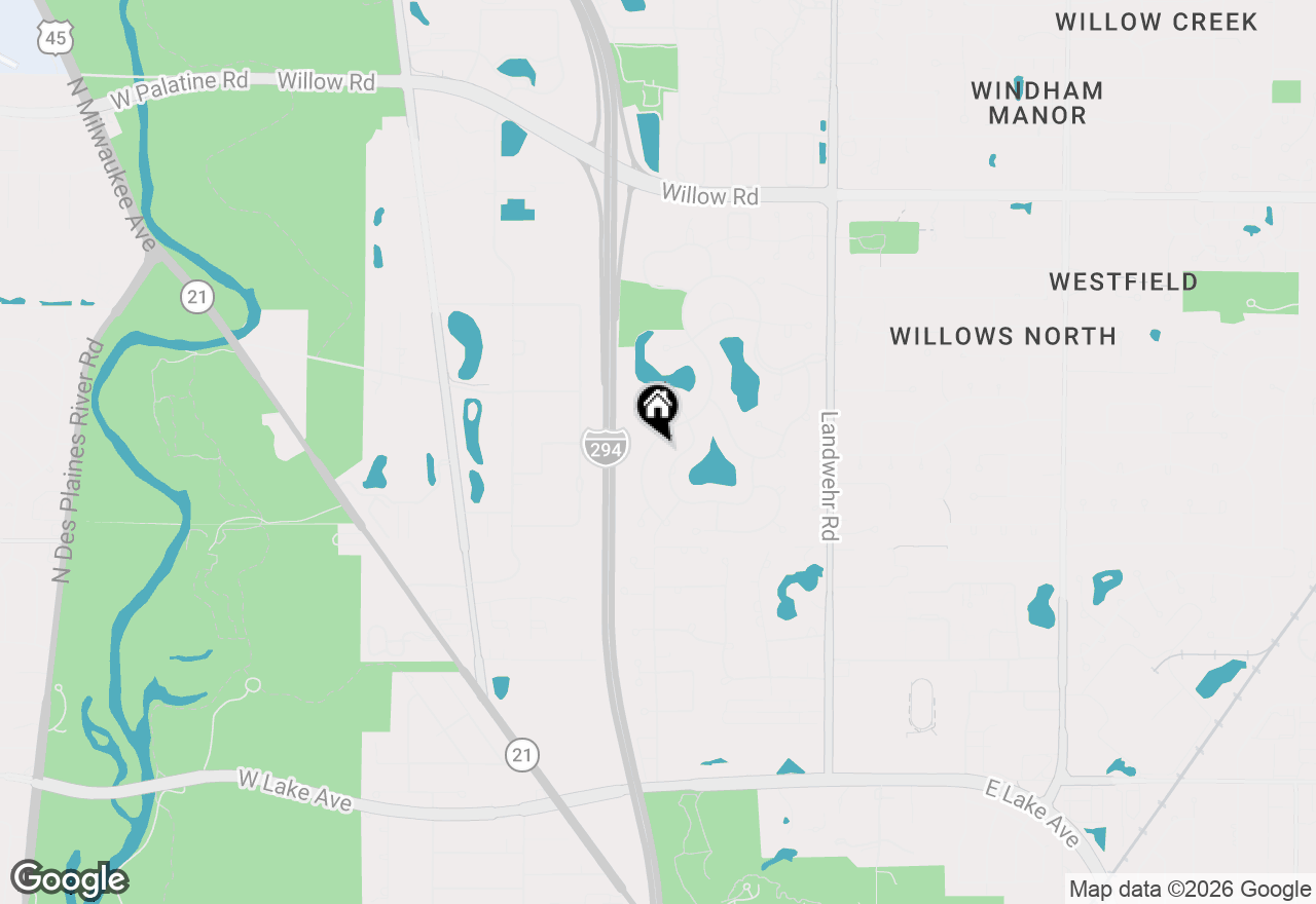 Map of 2335 Indian Ridge Drive, Glenview, IL 60026