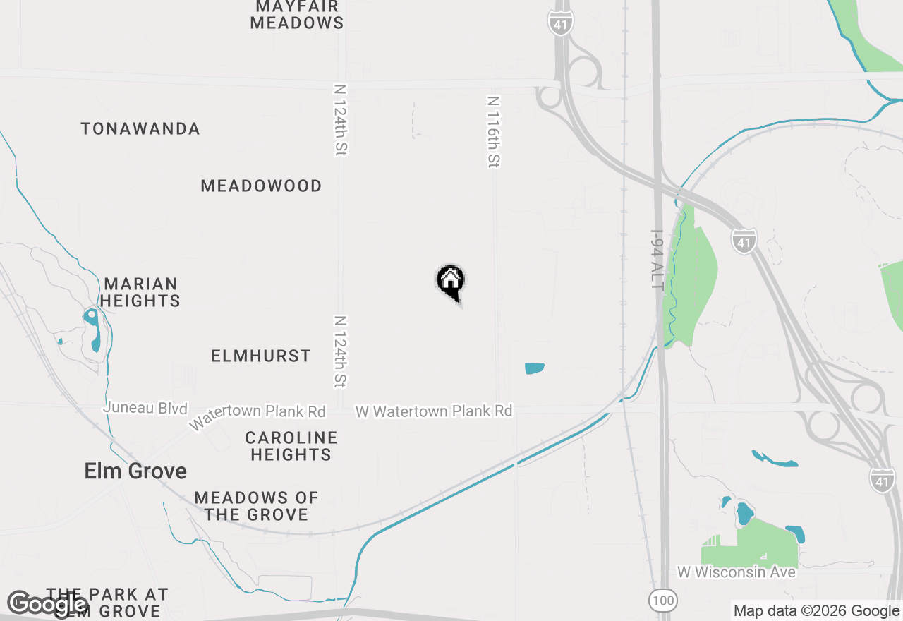 Map of 1531 N 118th St, Wauwatosa, WI 53226