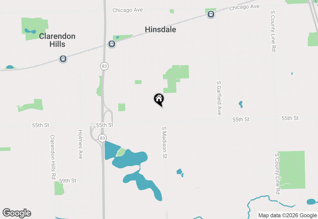 Map of 520 W 9th Street, Hinsdale, IL 60521
