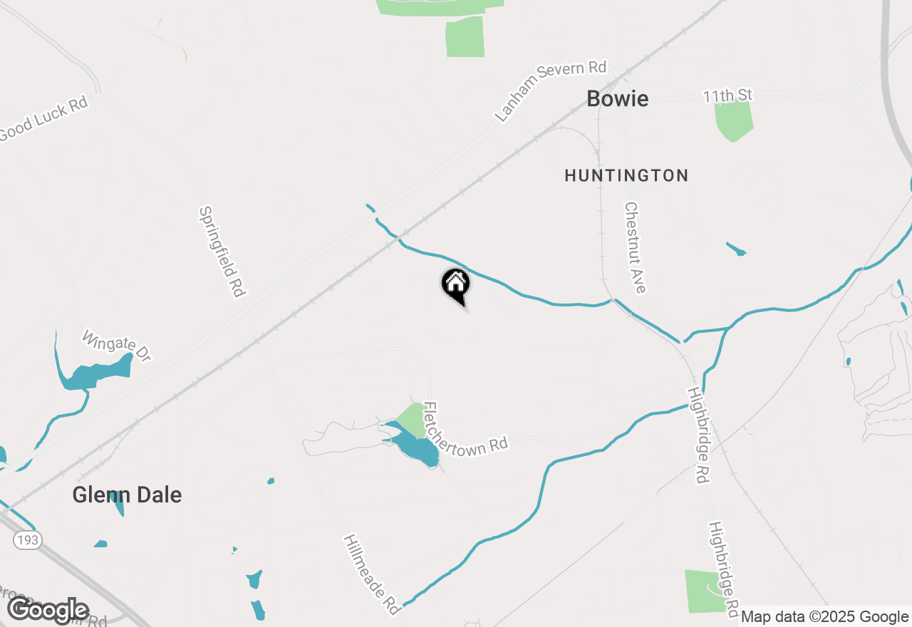 Map of 12516 Quarterhorse Drive, Bowie, MD 20720