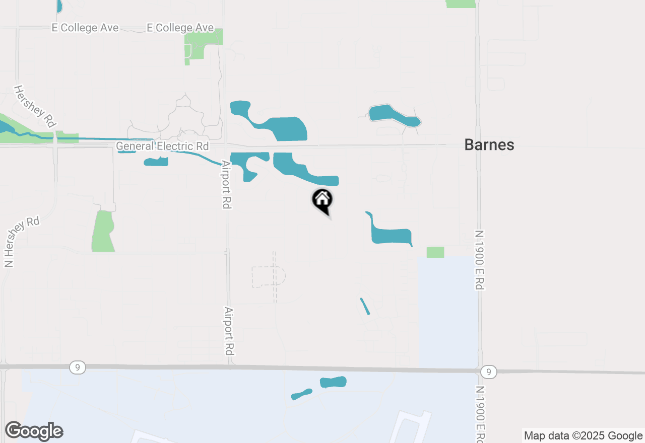 Map of 22 Paige Place, Bloomington, IL 61704