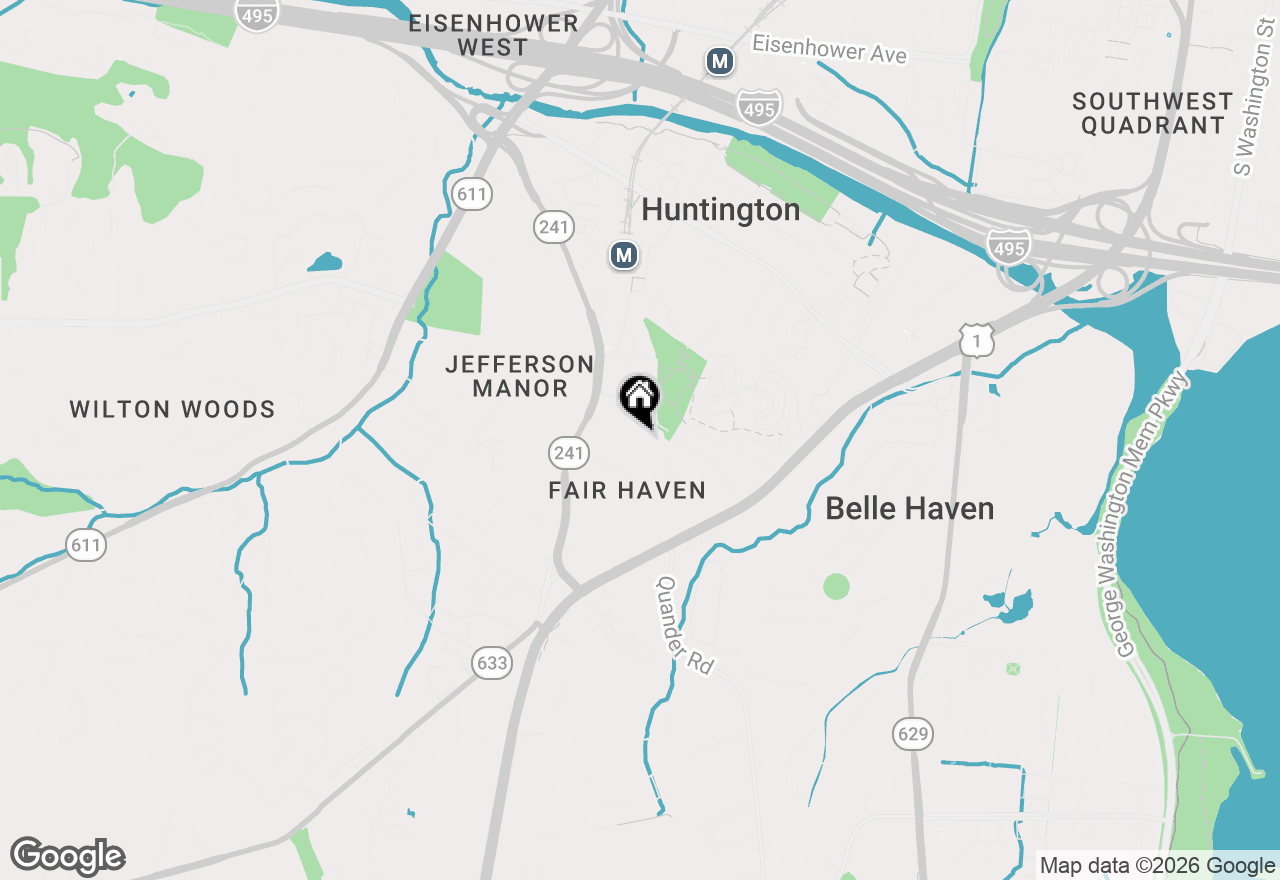 Map of 6002 Rixey Drive, Alexandria, VA 22303