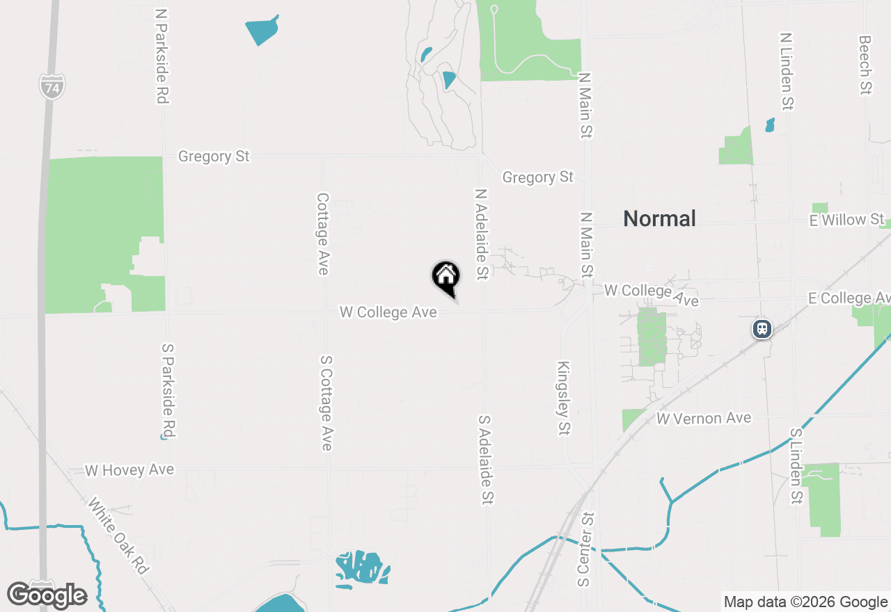 Map of 816 W College Avenue, Normal, IL 61761