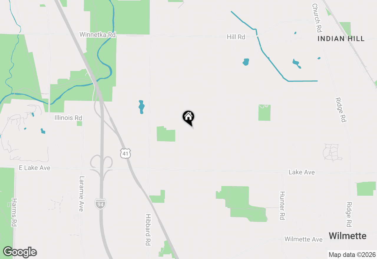 Map of 1120 Romona Road, Wilmette, IL 60091