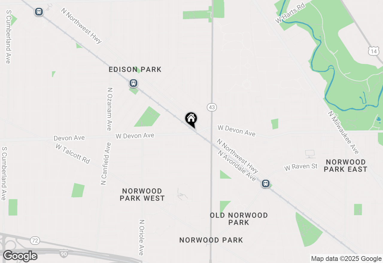 Map of 7280 W Devon Avenue, Chicago, IL 60631