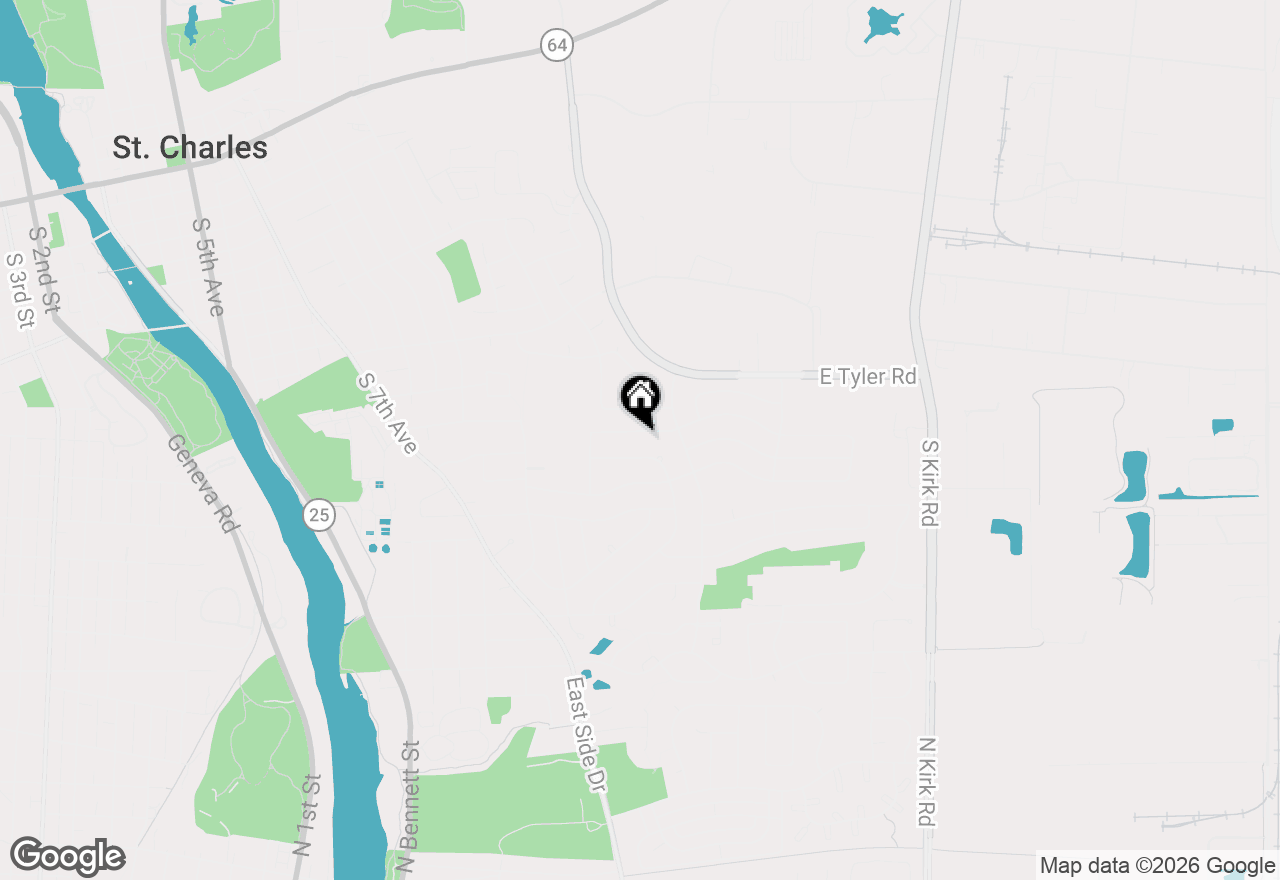 Map of 1529 Ronzheimer Avenue, St. Charles, IL 60174