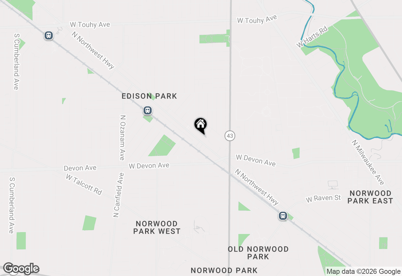 Map of 6533 N Northwest Highway #1C, Chicago, IL 60631