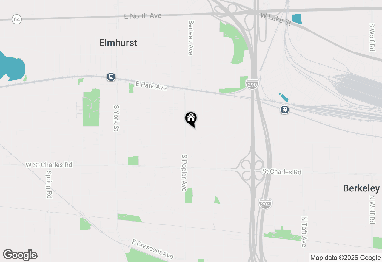 Map of 226 S Linden Avenue, Elmhurst, IL 60126