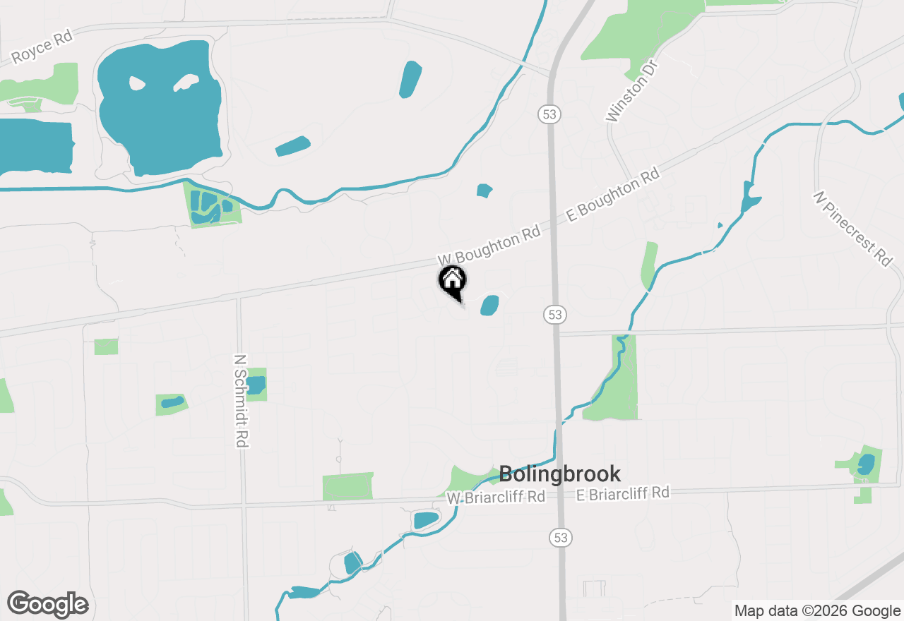 Map of 304 Walnut Circle, Bolingbrook, IL 60440