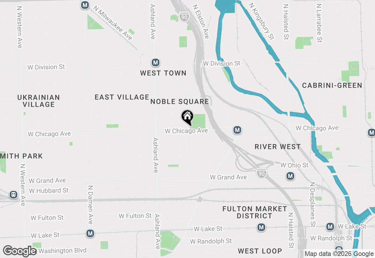 Map of 1404 W Chicago Avenue #4, Chicago, IL 60642