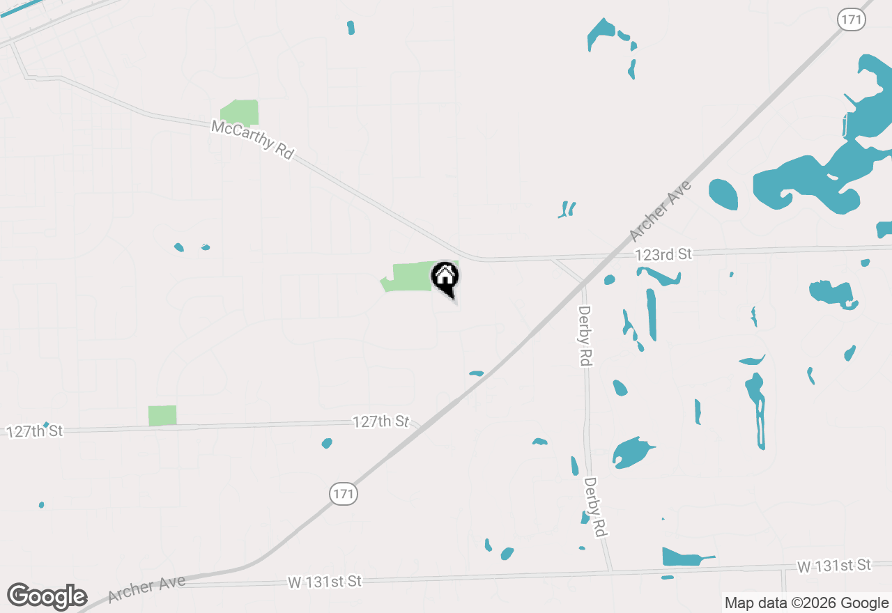 Map of 1423 Roscommon Way, Lemont, IL 60439
