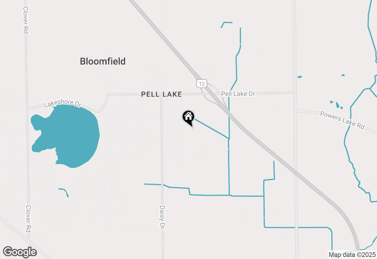Map of W822 Eau Claire Rd, Genoa City, WI 53128