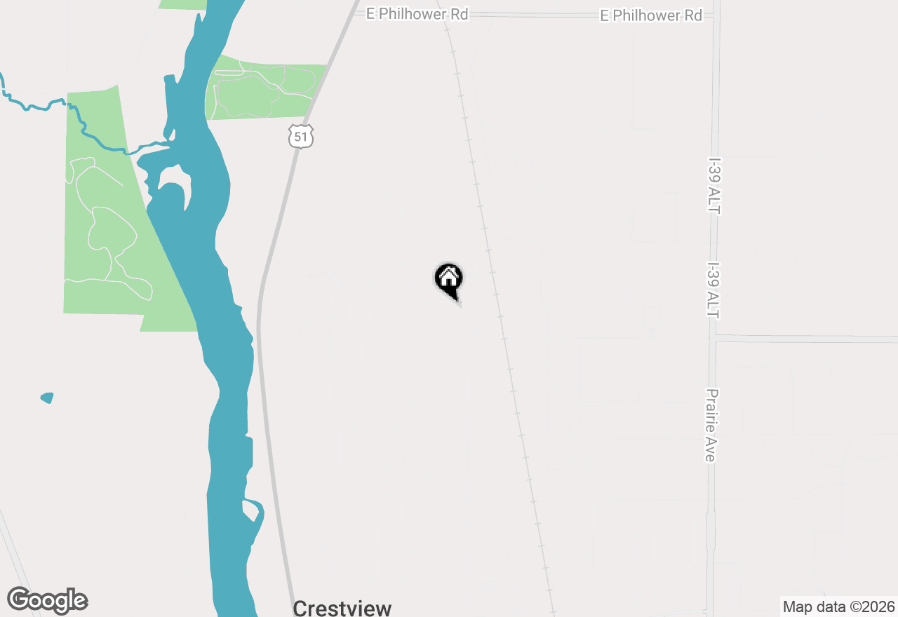 Map of 317 Allen Street, Clinton, WI 53525