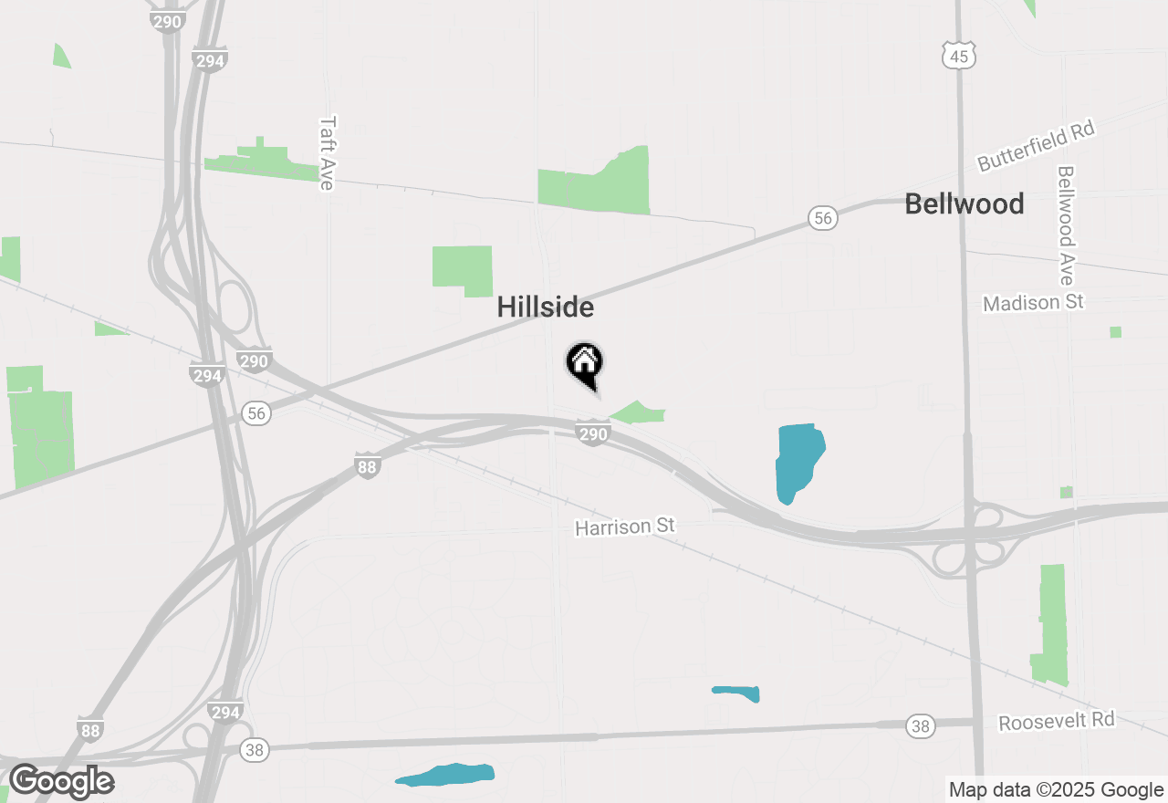 Map of 219 Iroquois Road, Hillside, IL 60162