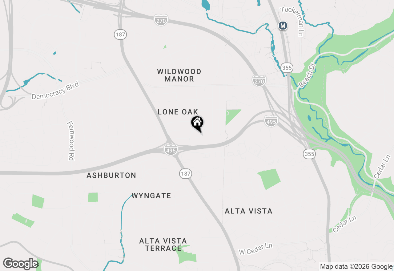 Map of 5813 Ipswich Road, Bethesda, MD 20814