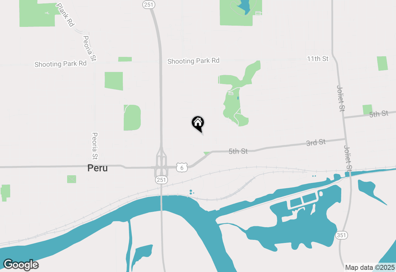 Map of 713 7th Street, Peru, IL 61354