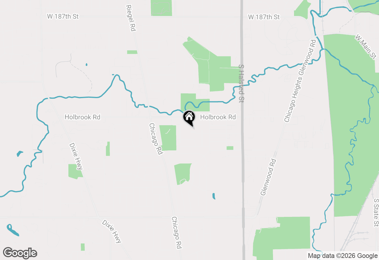 Map of 67 Rosewood Lane, Chicago Heights, IL 60411