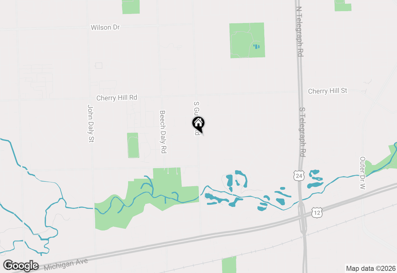 Map of 511 S Gulley Road, Dearborn, MI 48124