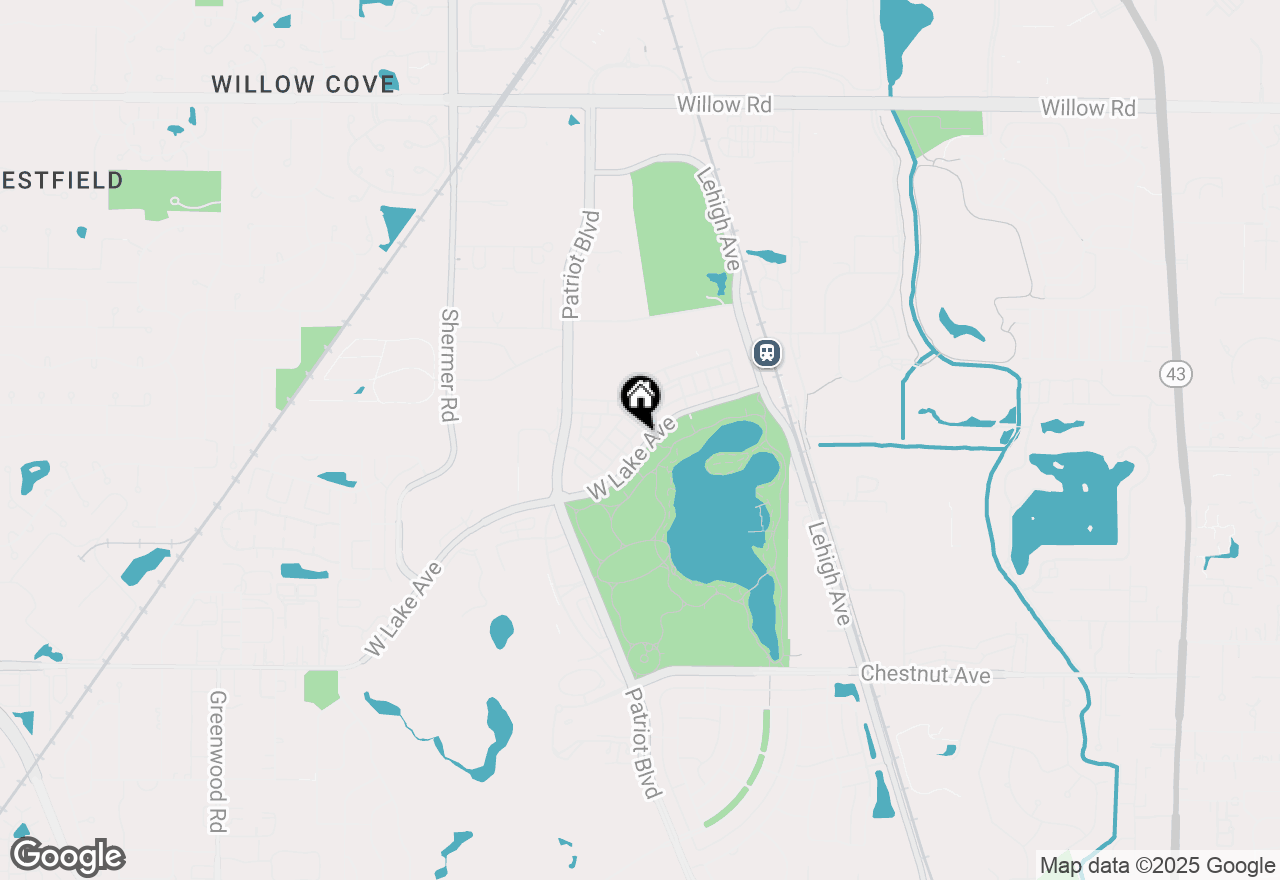 Map of 2554 W Lake Avenue, Glenview, IL 60026