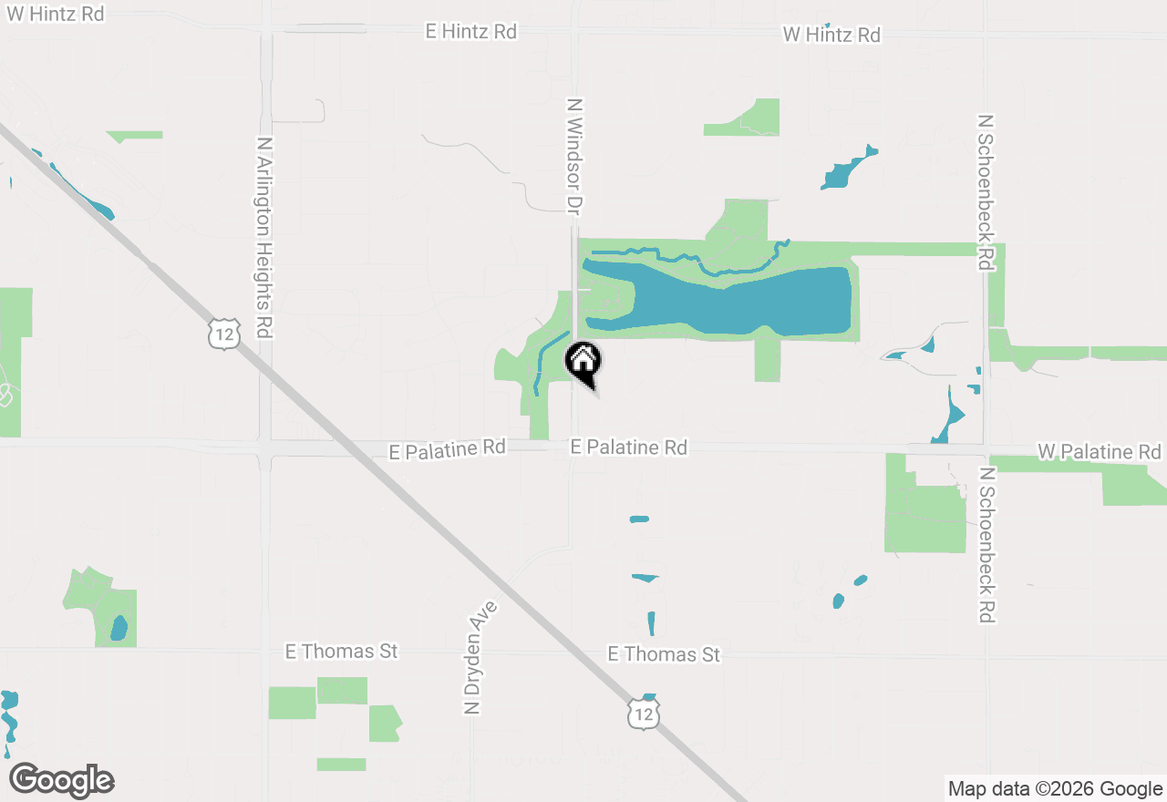 Map of 2013 N Windsor Drive, Arlington Heights, IL 60004