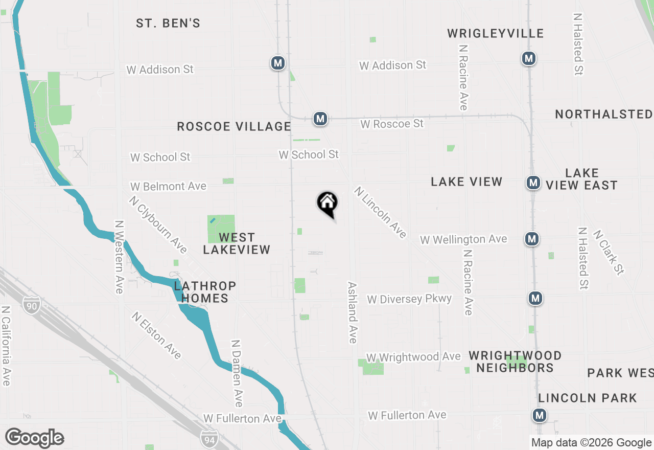 Map of 1652 W Nelson Street #2, Chicago, IL 60657