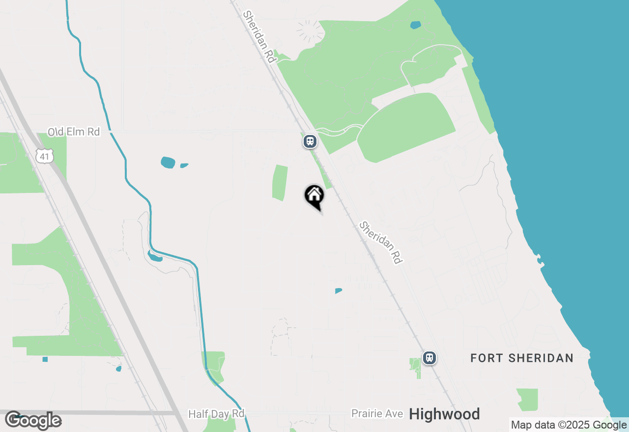 Map of 3296 Brook Road, Highland Park, IL 60035