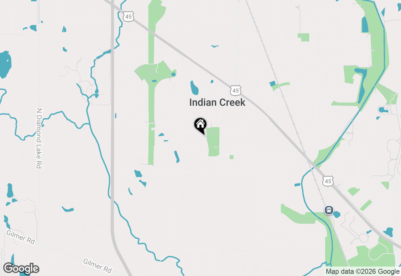 Map of 210 E Lakeside Drive, Vernon Hills, IL 60061