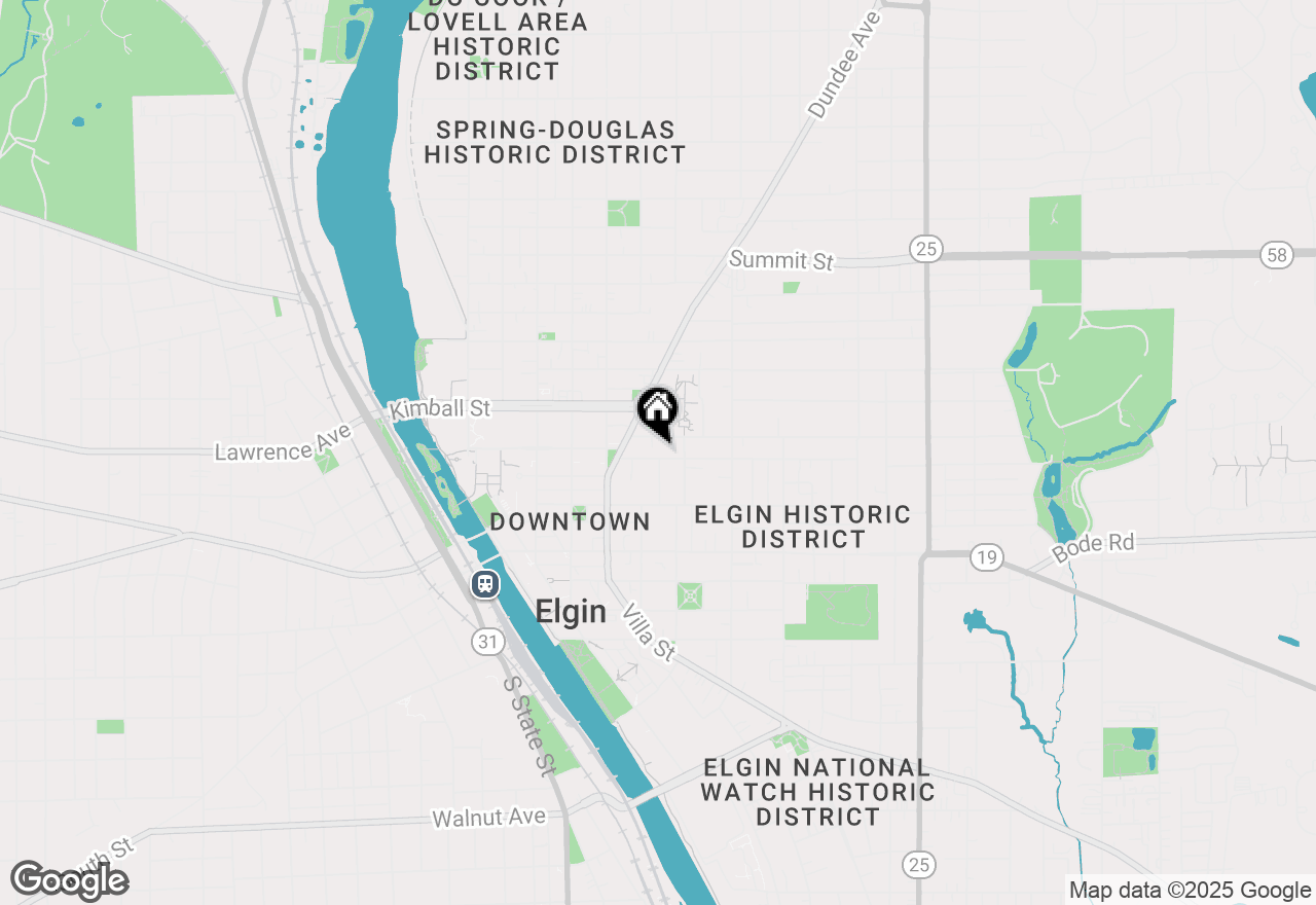 Map of 312 North Street, Elgin, IL 60120