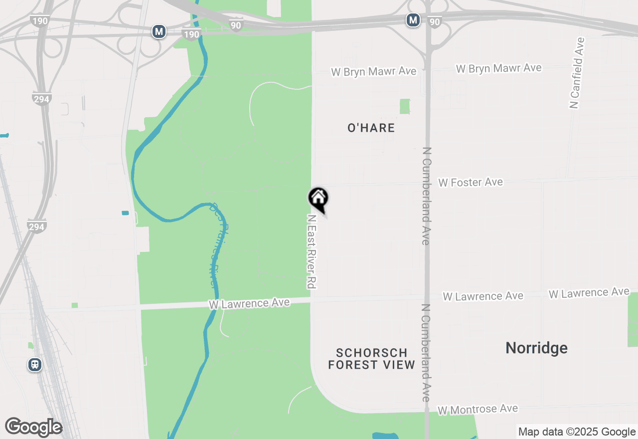 Map of 5037 N East River Road #1B, Norridge, IL 60706