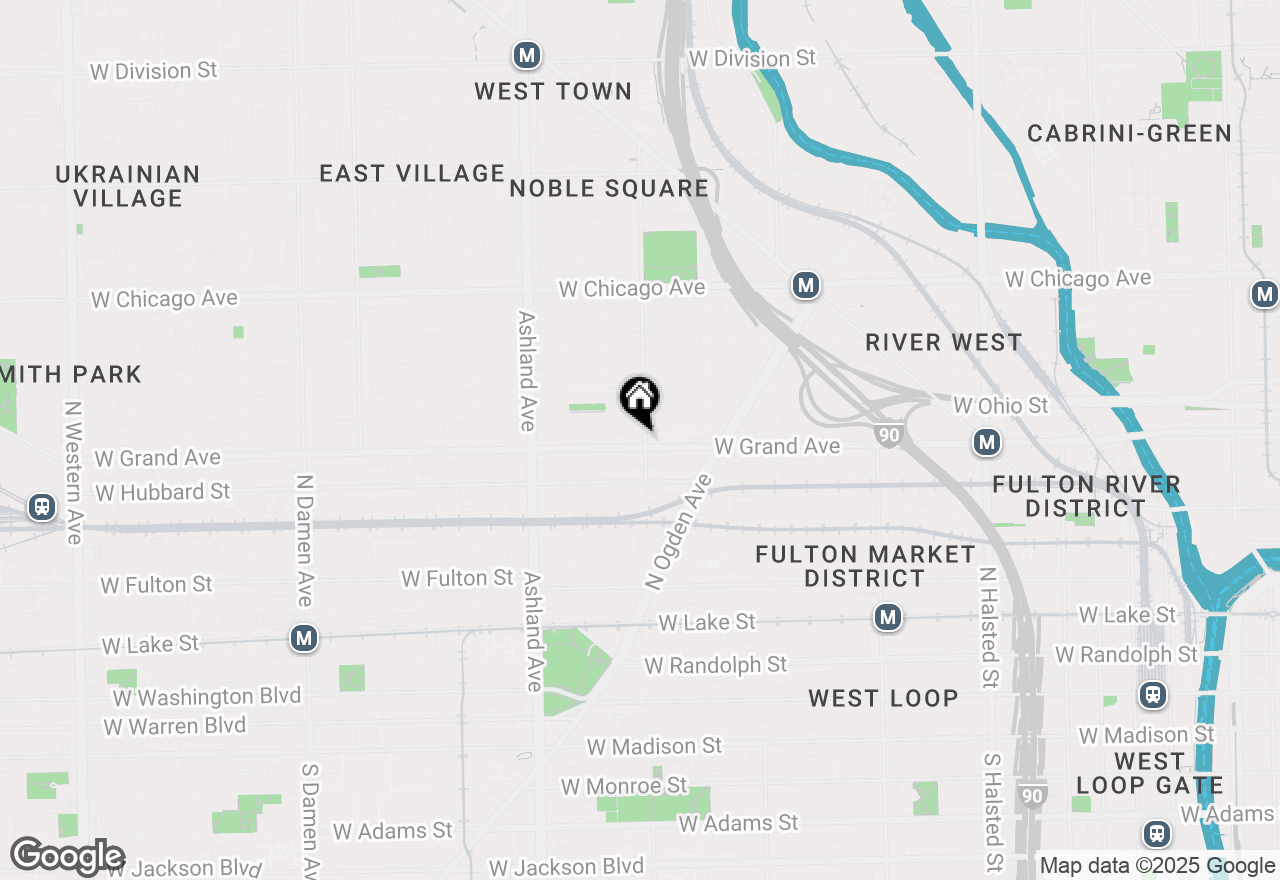 Map of 1402 W Grand Avenue #2, Chicago, IL 60642