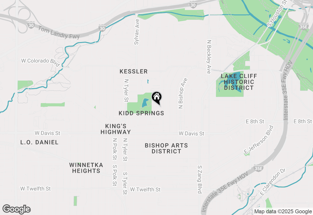 Map of 626 Culpepper Place, Dallas, TX 75208