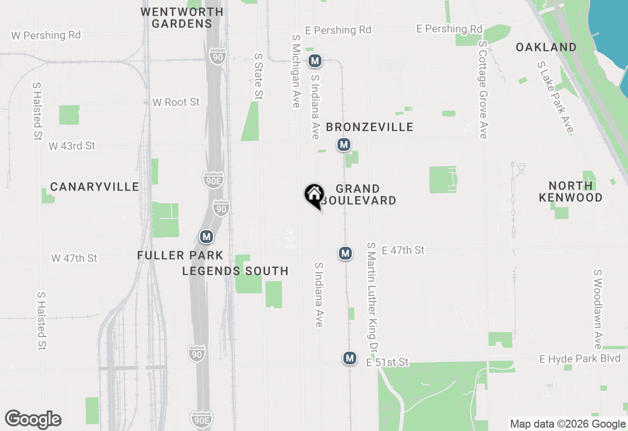 Map of 4548 S Indiana Avenue #G-S, Chicago, IL 60653